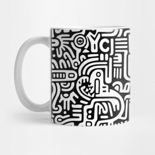 Pop Art Abstract (Haring Inspired) Mug